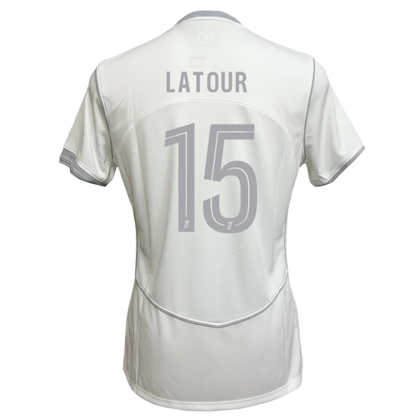 Danxen Kinder Léo Latour #15 Weiß Grau Auswärtstrikot Trikot 2026/27 T-Shirt Schweiz