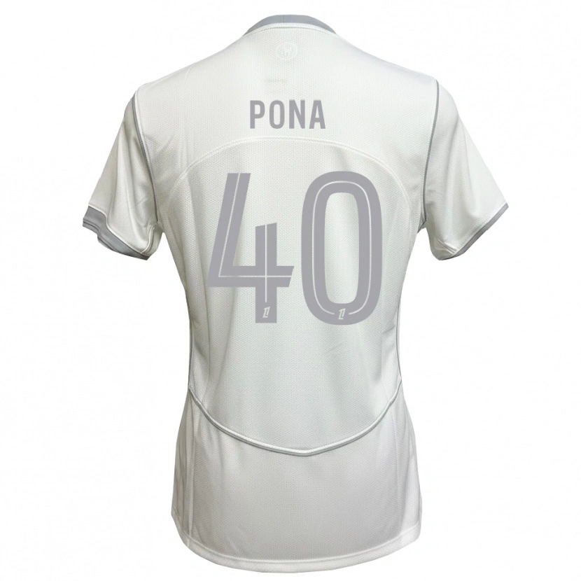 Danxen Kinder Oumar Pona #40 Weiß Grau Auswärtstrikot Trikot 2026/27 T-Shirt Schweiz