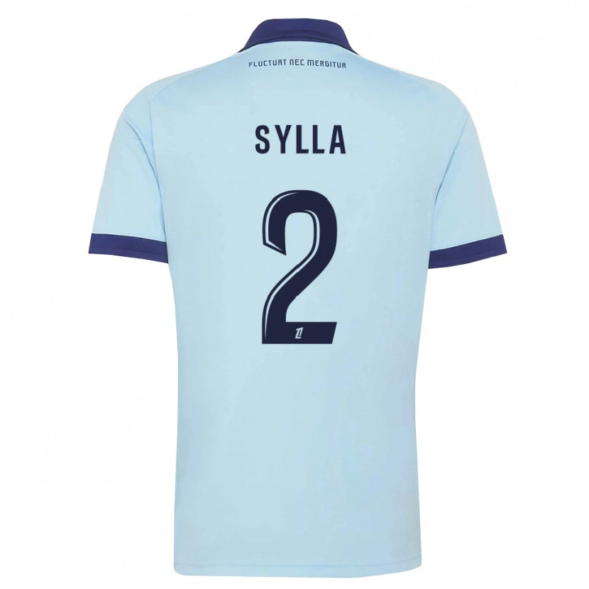 Danxen Kinder Mohamed Sylla #2 Kornblumenblau Schwarz Auswärtstrikot Trikot 2026/27 T-Shirt Schweiz