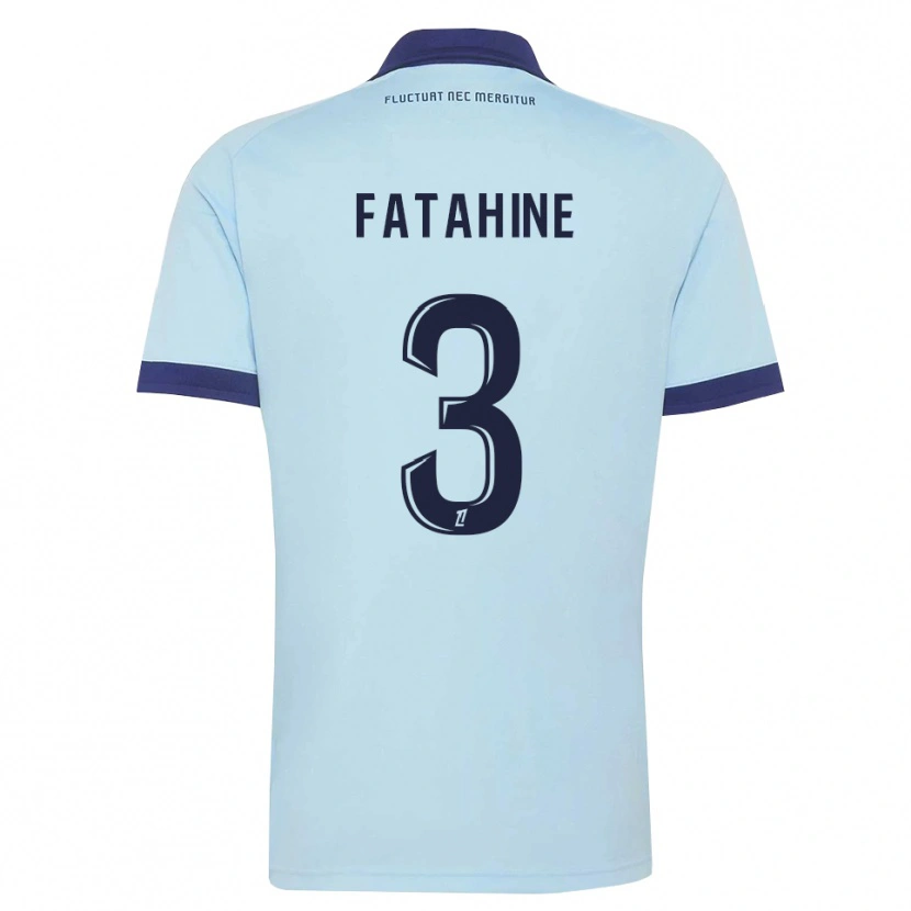 Danxen Kinder Anis Fatahine #3 Kornblumenblau Schwarz Auswärtstrikot Trikot 2026/27 T-Shirt Schweiz