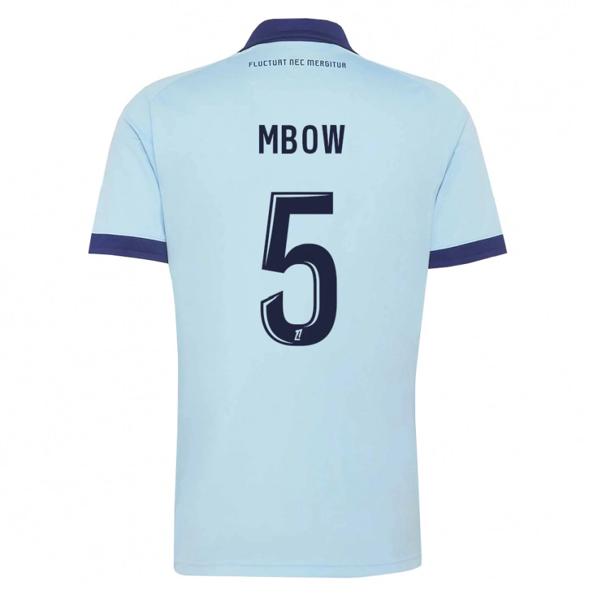 Danxen Kinder Moustapha Mbow #5 Kornblumenblau Schwarz Auswärtstrikot Trikot 2026/27 T-Shirt Schweiz