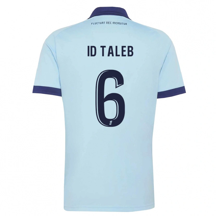 Danxen Kinder Samy Id Taleb #6 Kornblumenblau Schwarz Auswärtstrikot Trikot 2026/27 T-Shirt Schweiz