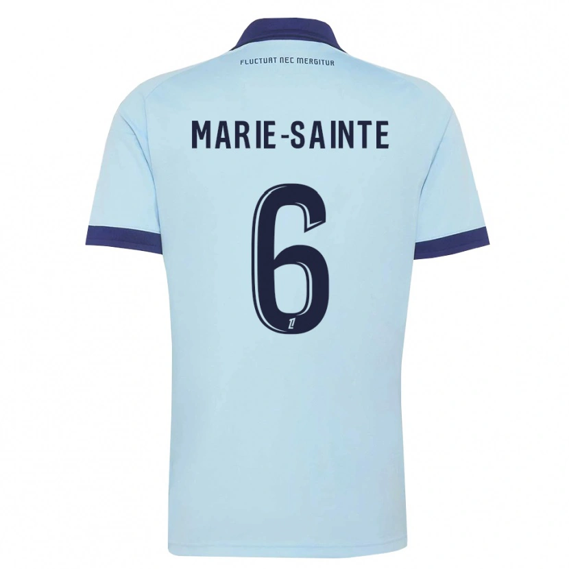 Danxen Kinder Andrew Marie-Sainte #6 Kornblumenblau Schwarz Auswärtstrikot Trikot 2026/27 T-Shirt Schweiz