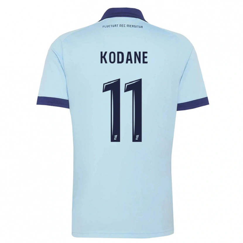 Danxen Kinder Lionel Kodane #11 Kornblumenblau Schwarz Auswärtstrikot Trikot 2026/27 T-Shirt Schweiz