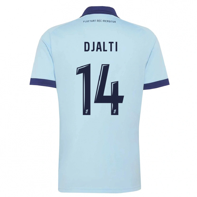Danxen Kinder Nadir Djalti #14 Kornblumenblau Schwarz Auswärtstrikot Trikot 2026/27 T-Shirt Schweiz