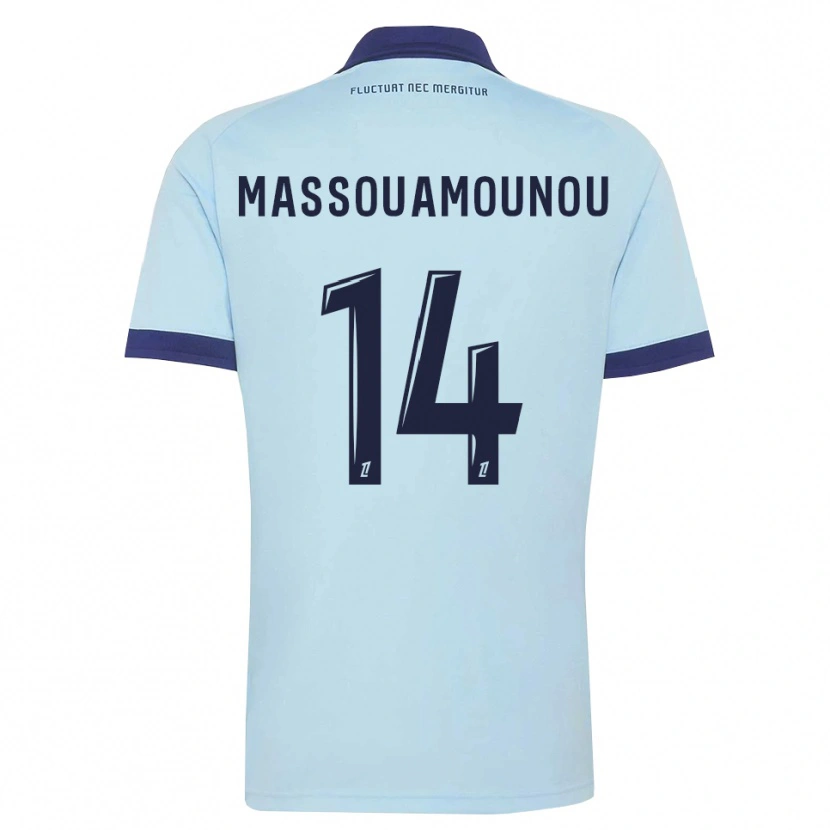 Danxen Kinder Patino Massouamounou #14 Kornblumenblau Schwarz Auswärtstrikot Trikot 2026/27 T-Shirt Schweiz