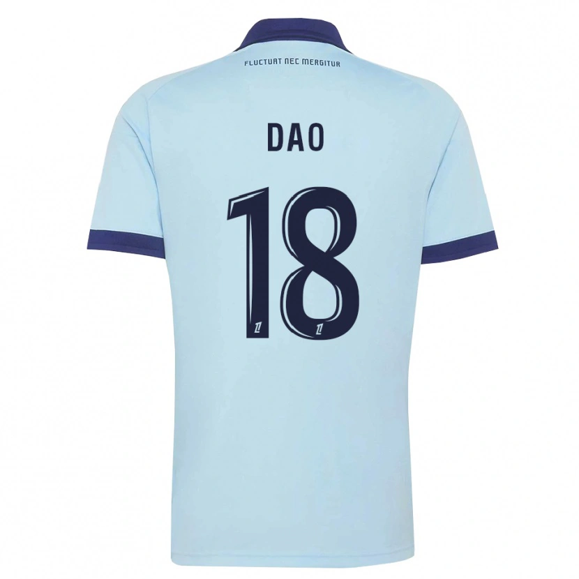 Danxen Kinder Mohamed Dao #18 Kornblumenblau Schwarz Auswärtstrikot Trikot 2026/27 T-Shirt Schweiz