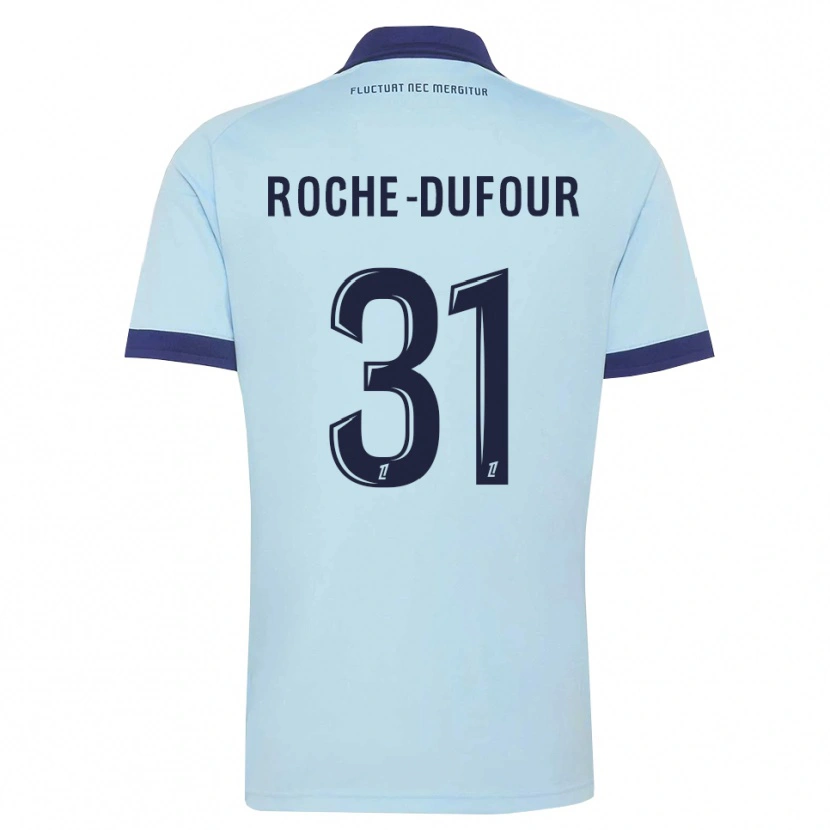 Danxen Kinder Kenza Roche Dufour #31 Kornblumenblau Schwarz Auswärtstrikot Trikot 2026/27 T-Shirt Schweiz