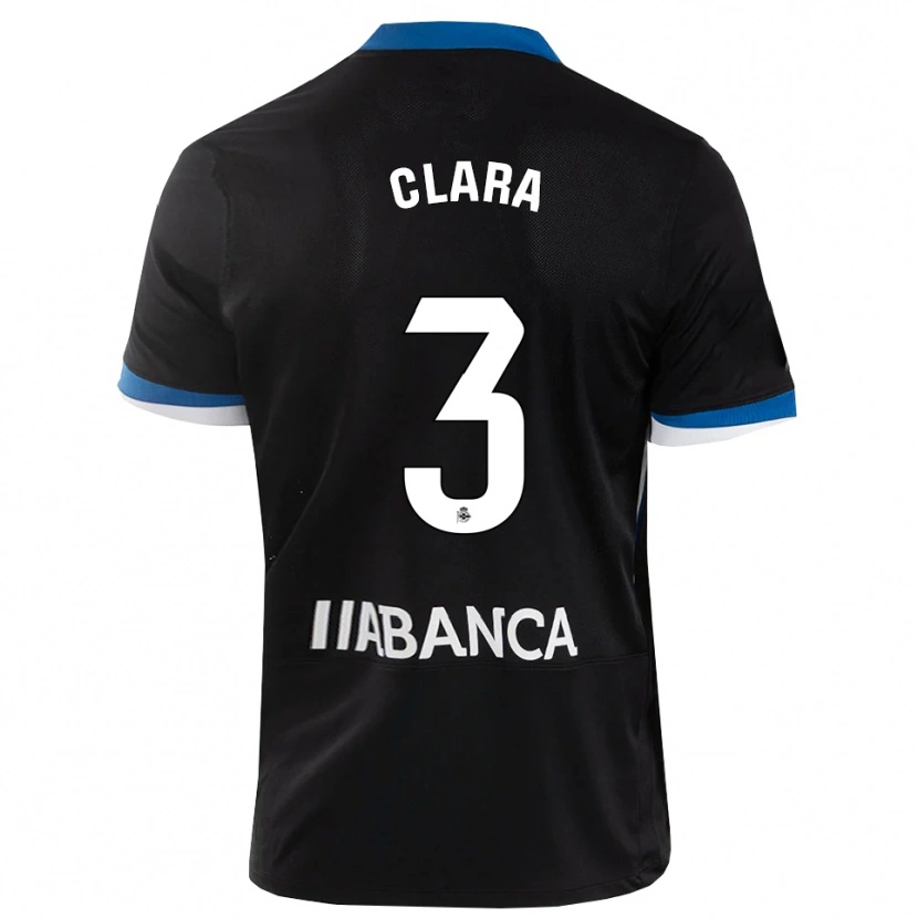 Danxen Kinder Clara Rodríguez #3 Schwarz Blau Weiß Auswärtstrikot Trikot 2026/27 T-Shirt Schweiz