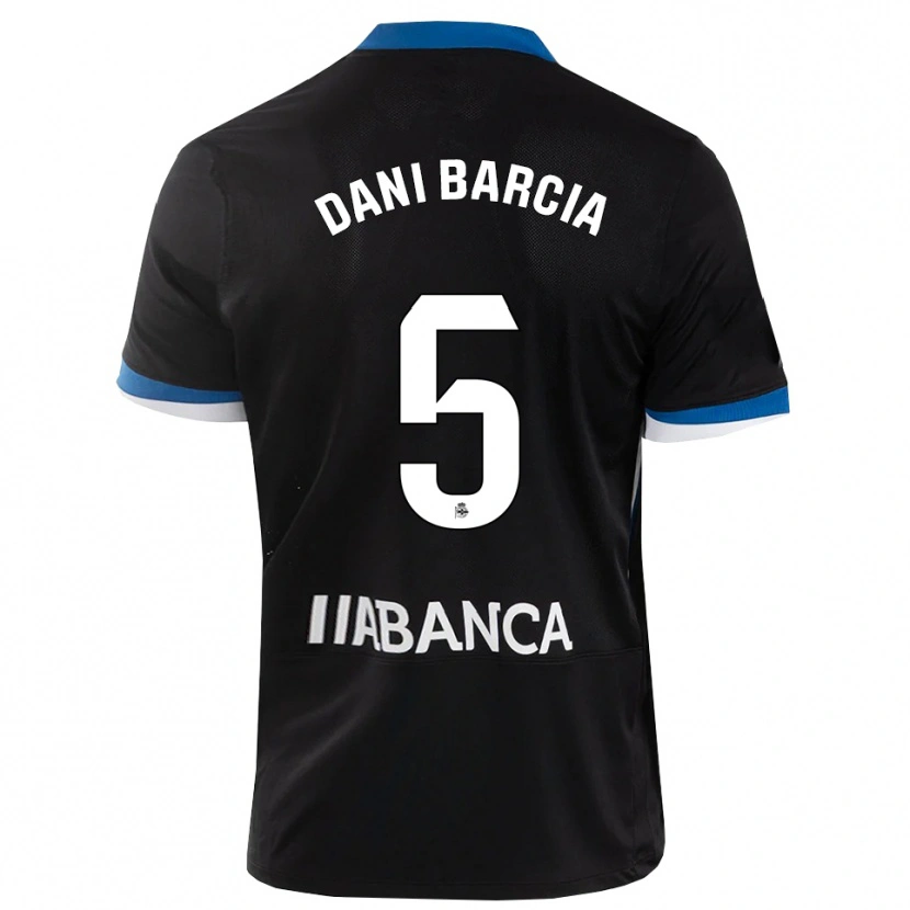 Danxen Kinder Dani Barcia #5 Schwarz Blau Weiß Auswärtstrikot Trikot 2026/27 T-Shirt Schweiz