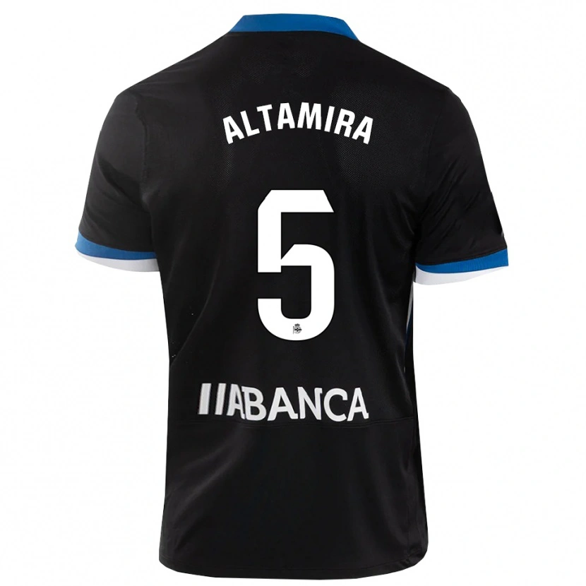 Danxen Kinder Inés Altamira #5 Schwarz Blau Weiß Auswärtstrikot Trikot 2026/27 T-Shirt Schweiz
