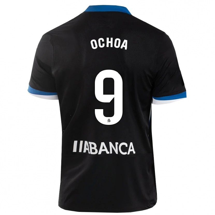 Danxen Kinder Martín Ochoa #9 Schwarz Blau Weiß Auswärtstrikot Trikot 2026/27 T-Shirt Schweiz
