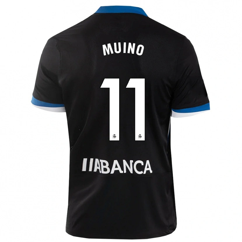 Danxen Kinder Rosalía Muiño #11 Schwarz Blau Weiß Auswärtstrikot Trikot 2026/27 T-Shirt Schweiz