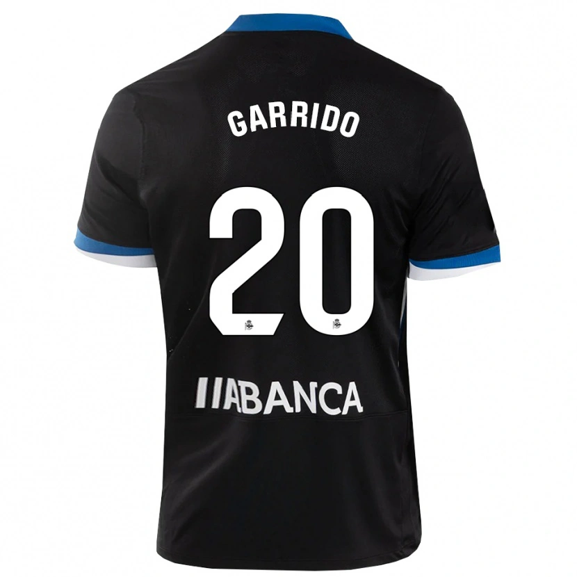 Danxen Kinder Jaime Garrido #20 Schwarz Blau Weiß Auswärtstrikot Trikot 2026/27 T-Shirt Schweiz