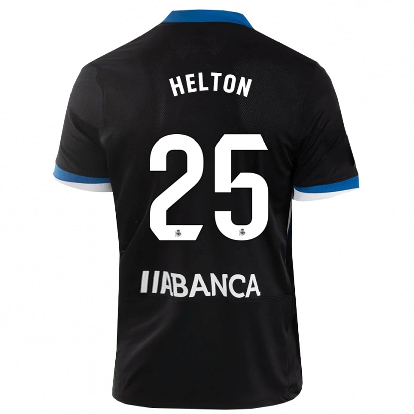 Danxen Kinder Helton Leite #25 Schwarz Blau Weiß Auswärtstrikot Trikot 2026/27 T-Shirt Schweiz