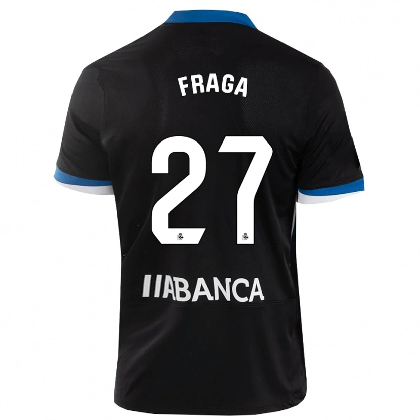 Danxen Kinder Álvaro Fraga #27 Schwarz Blau Weiß Auswärtstrikot Trikot 2026/27 T-Shirt Schweiz