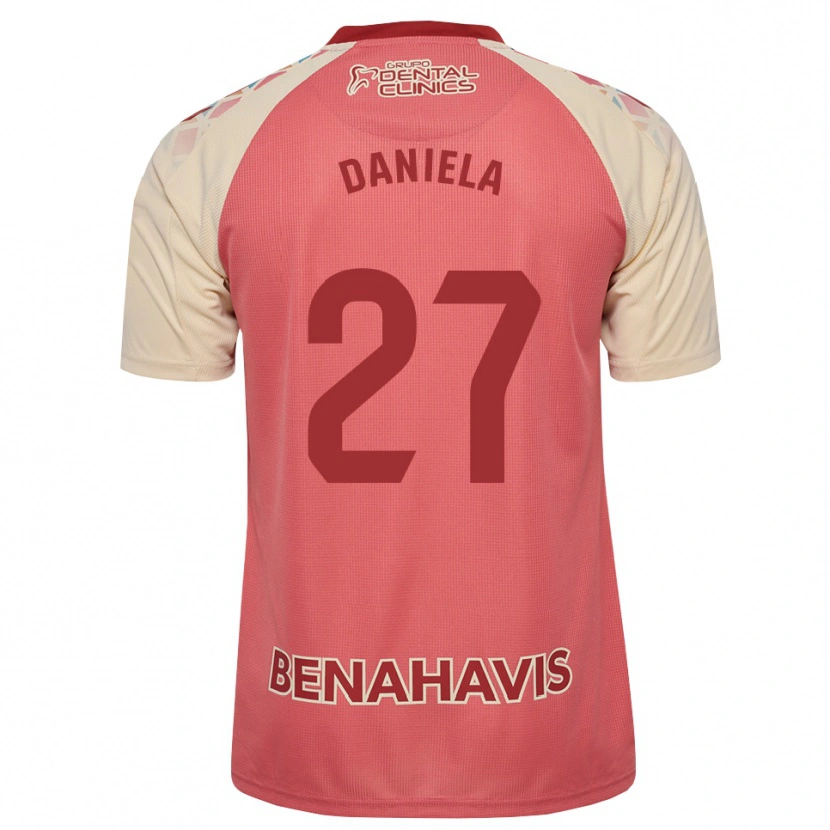 Danxen Kinder Daniela Sáenz Parra #27 Hellrosa Rot Blau Auswärtstrikot Trikot 2026/27 T-Shirt Schweiz