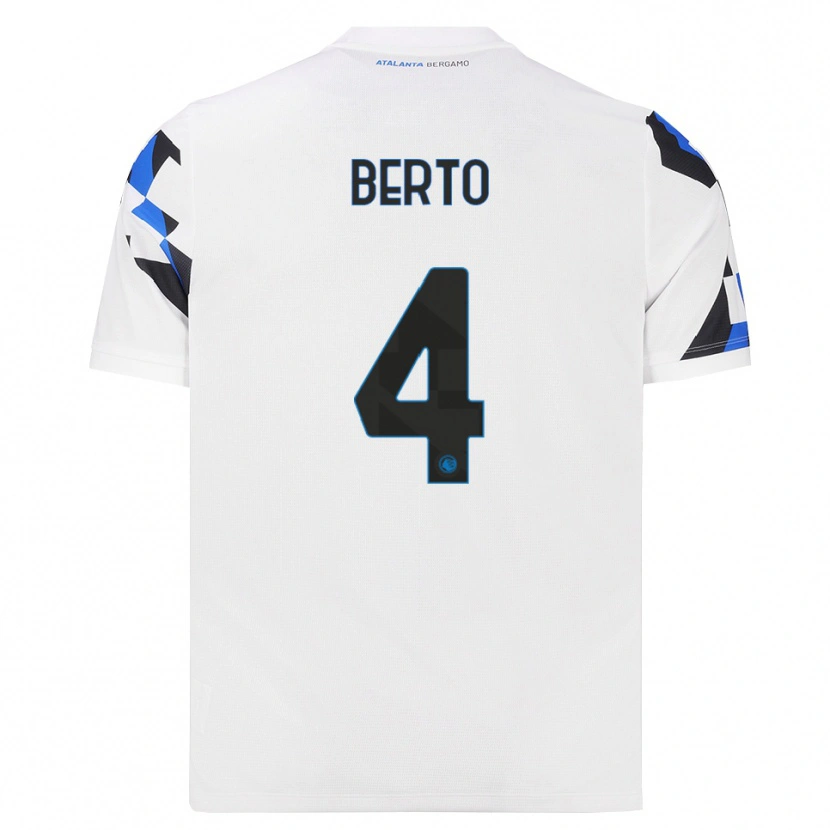 Danxen Kinder Gabriele Berto #4 Weiß Rot Blau Auswärtstrikot Trikot 2026/27 T-Shirt Schweiz