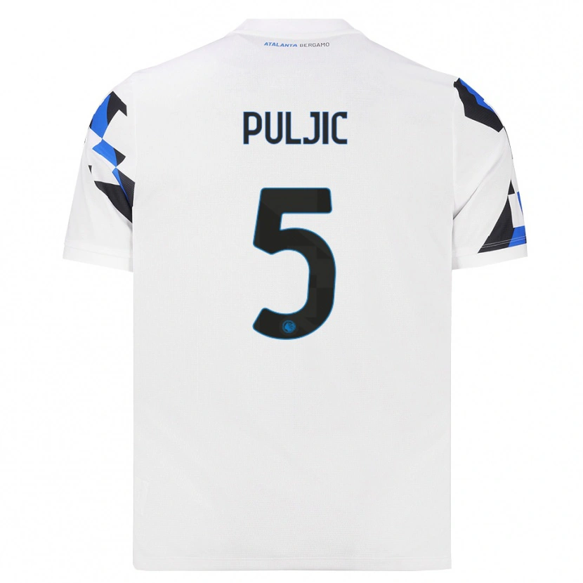 Danxen Kinder Ljubo Puljic #5 Weiß Rot Blau Auswärtstrikot Trikot 2026/27 T-Shirt Schweiz