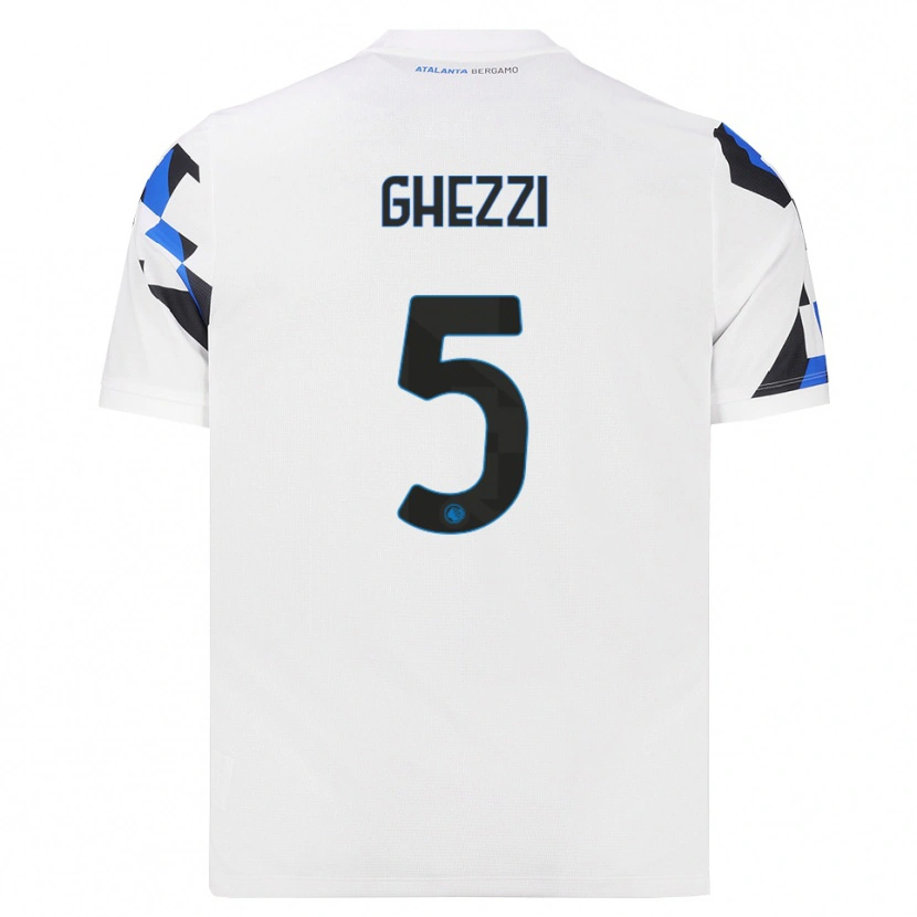 Danxen Kinder Samuele Ghezzi #5 Weiß Rot Blau Auswärtstrikot Trikot 2026/27 T-Shirt Schweiz