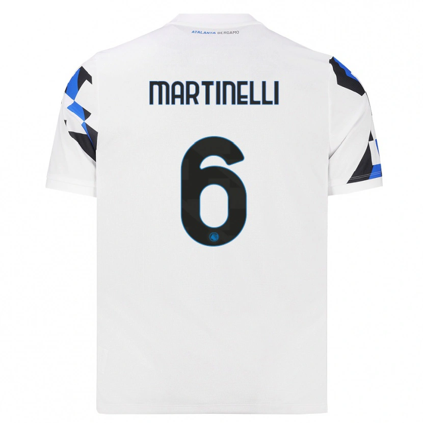 Danxen Kinder Gabriel Martinelli #6 Weiß Rot Blau Auswärtstrikot Trikot 2026/27 T-Shirt Schweiz