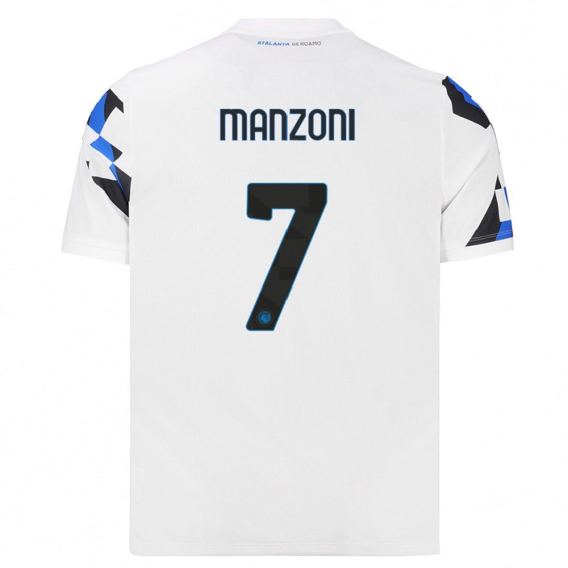 Danxen Kinder Alberto Manzoni #7 Weiß Rot Blau Auswärtstrikot Trikot 2026/27 T-Shirt Schweiz