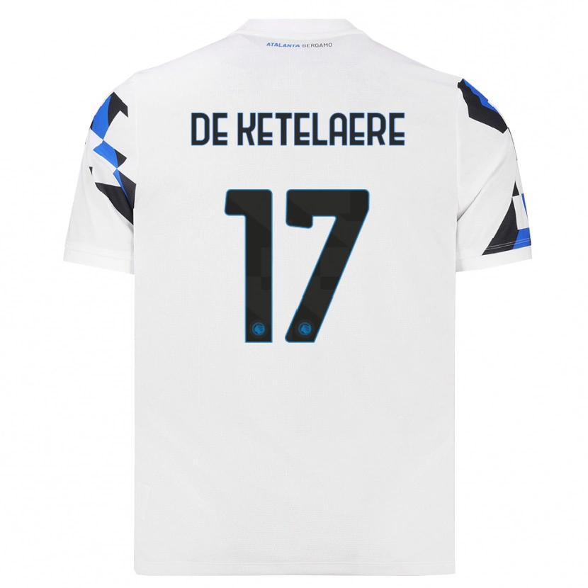 Danxen Kinder Charles De Ketelaere #17 Weiß Rot Blau Auswärtstrikot Trikot 2026/27 T-Shirt Schweiz