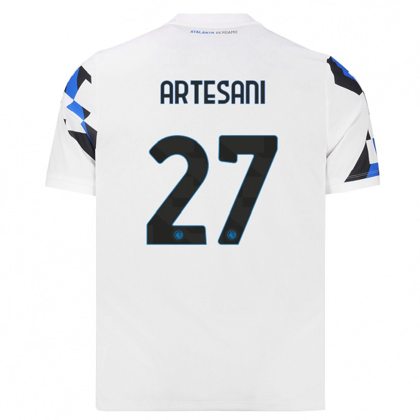 Danxen Kinder Nicolò Artesani #27 Weiß Rot Blau Auswärtstrikot Trikot 2026/27 T-Shirt Schweiz