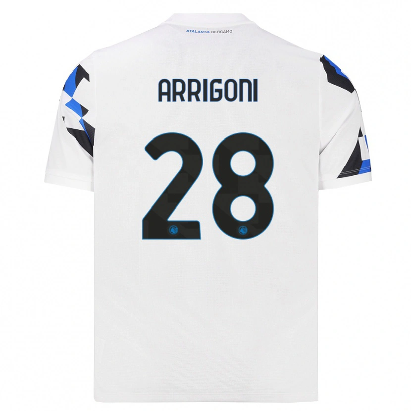 Danxen Kinder Mattia Arrigoni #28 Weiß Rot Blau Auswärtstrikot Trikot 2026/27 T-Shirt Schweiz