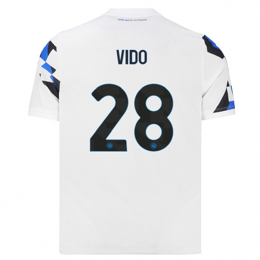 Danxen Kinder Luca Vido #28 Weiß Rot Blau Auswärtstrikot Trikot 2026/27 T-Shirt Schweiz