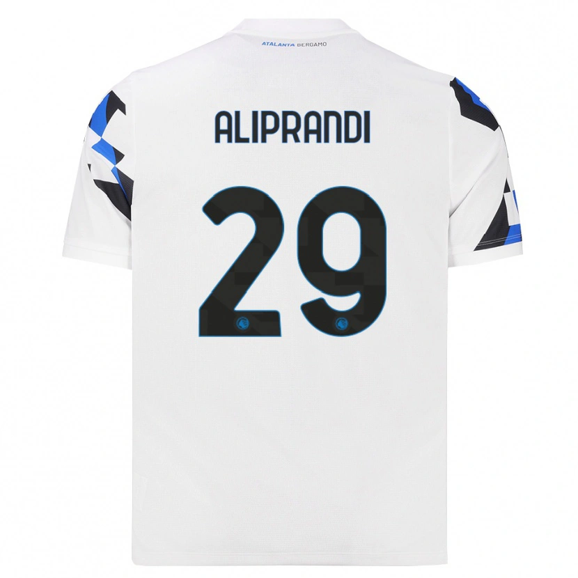 Danxen Kinder Mattia Aliprandi #29 Weiß Rot Blau Auswärtstrikot Trikot 2026/27 T-Shirt Schweiz