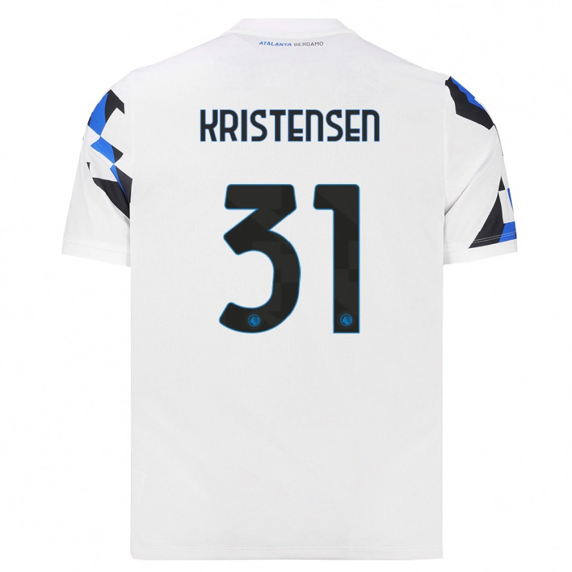 Danxen Kinder Thomas Kristensen #31 Weiß Rot Blau Auswärtstrikot Trikot 2026/27 T-Shirt Schweiz