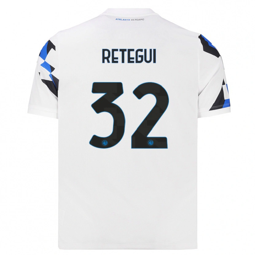 Danxen Kinder Mateo Retegui #32 Weiß Rot Blau Auswärtstrikot Trikot 2026/27 T-Shirt Schweiz