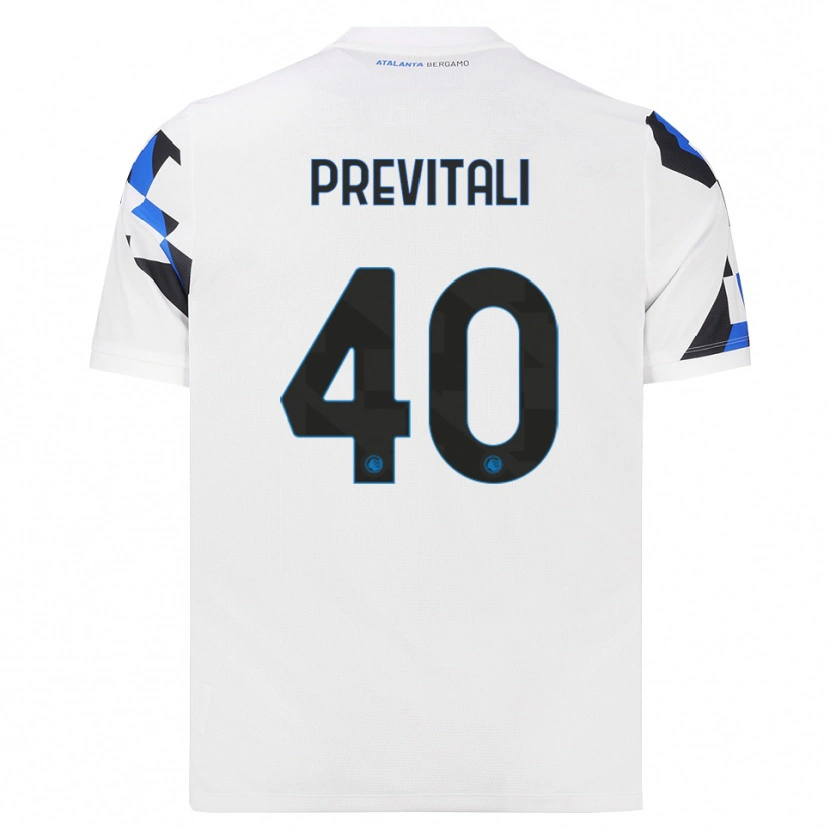 Danxen Kinder Cristian Previtali #40 Weiß Rot Blau Auswärtstrikot Trikot 2026/27 T-Shirt Schweiz