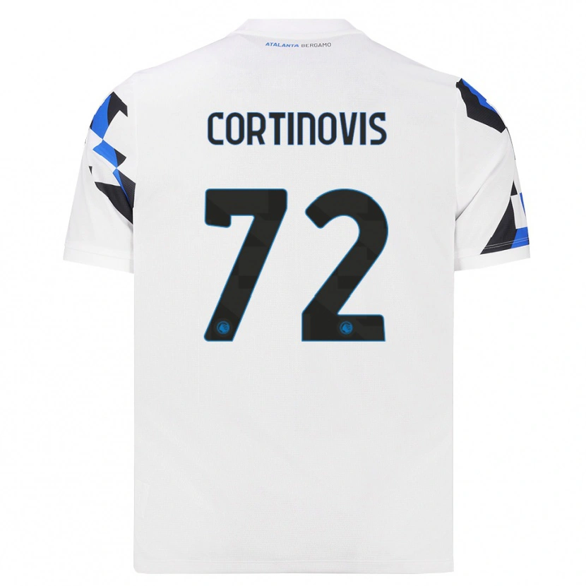 Danxen Kinder Alessandro Cortinovis #72 Weiß Rot Blau Auswärtstrikot Trikot 2026/27 T-Shirt Schweiz