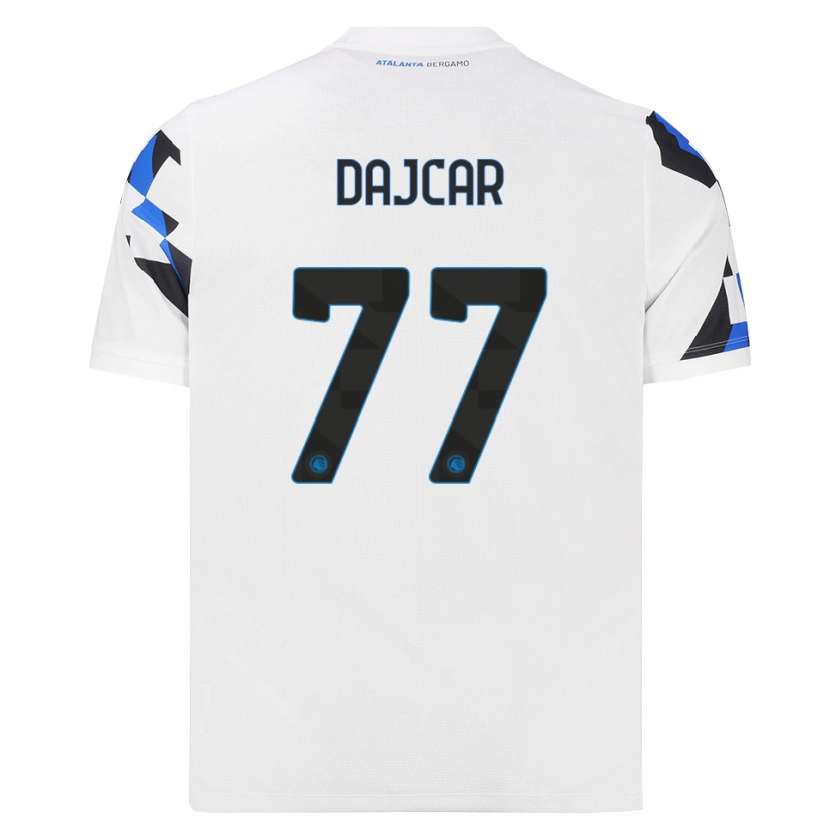 Danxen Kinder Matevz Dajcar #77 Weiß Rot Blau Auswärtstrikot Trikot 2026/27 T-Shirt Schweiz