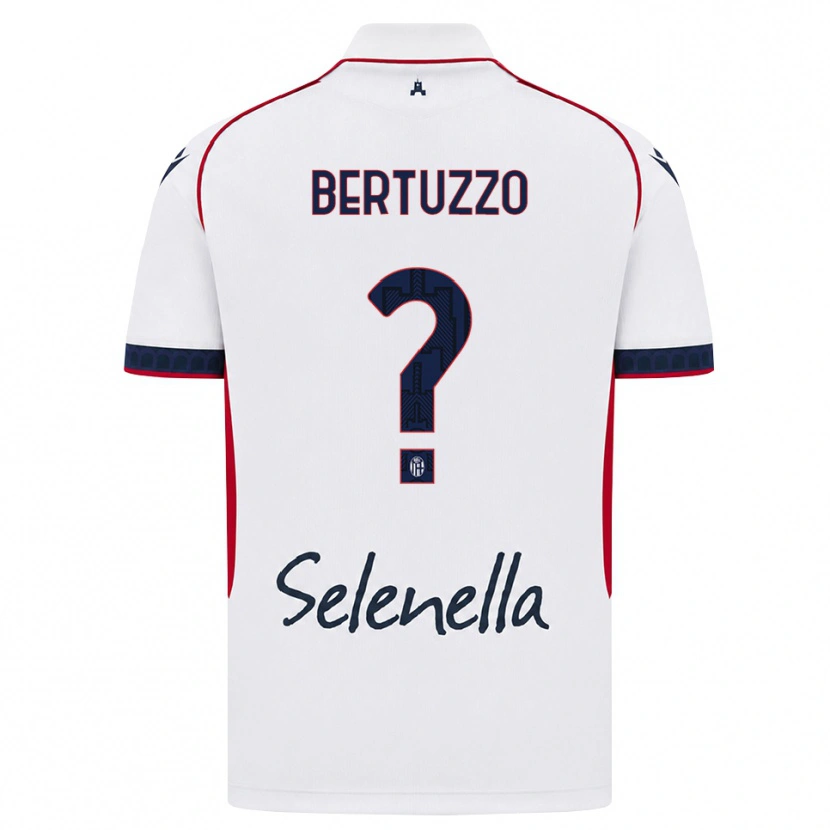 Danxen Kinder Francesco Bertuzzo #0 Weiß Rot Königsblau Auswärtstrikot Trikot 2026/27 T-Shirt Schweiz