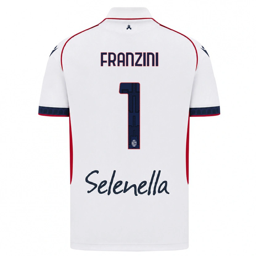 Danxen Kinder Davide Franzini #1 Weiß Rot Königsblau Auswärtstrikot Trikot 2026/27 T-Shirt Schweiz