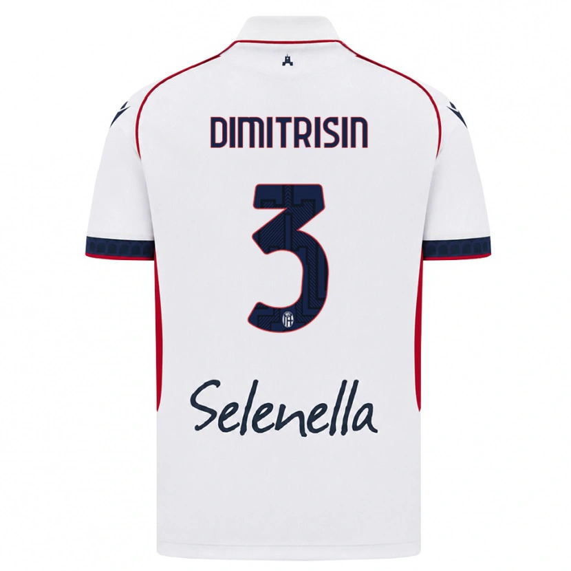 Danxen Kinder Danila Dimitrișin #3 Weiß Rot Königsblau Auswärtstrikot Trikot 2026/27 T-Shirt Schweiz