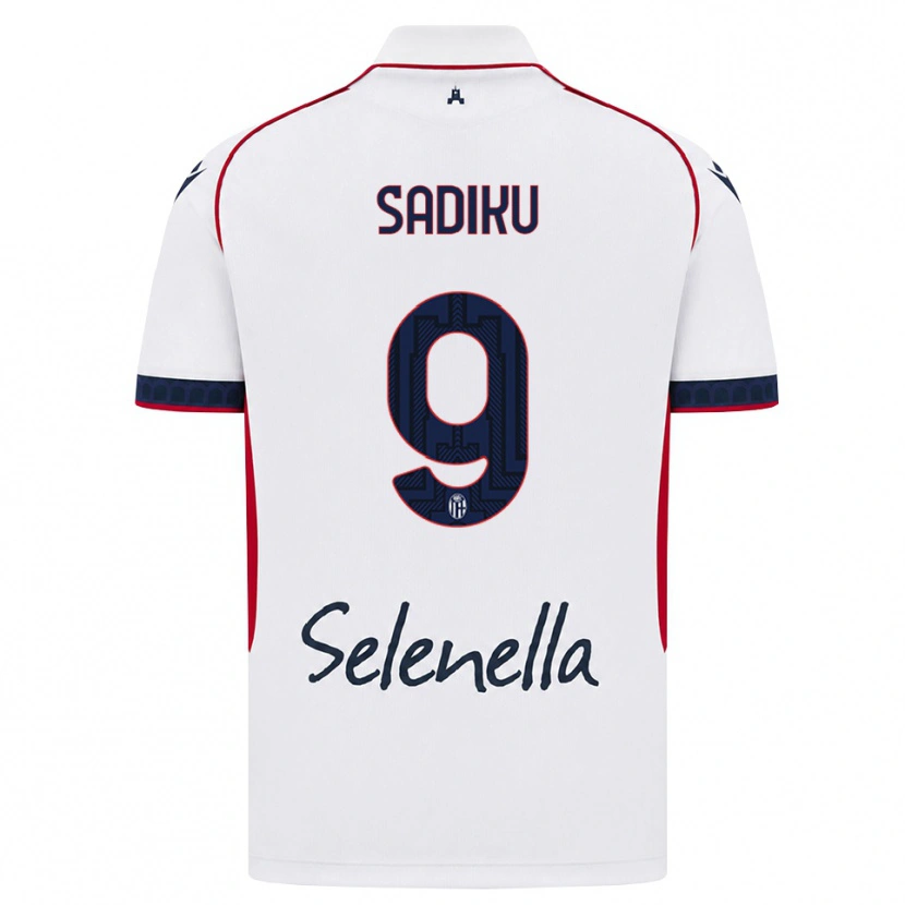 Danxen Kinder Bamir Sadiku #9 Weiß Rot Königsblau Auswärtstrikot Trikot 2026/27 T-Shirt Schweiz