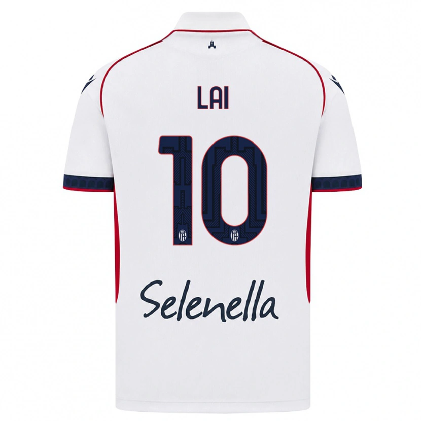 Danxen Kinder Luca Lai #10 Weiß Rot Königsblau Auswärtstrikot Trikot 2026/27 T-Shirt Schweiz