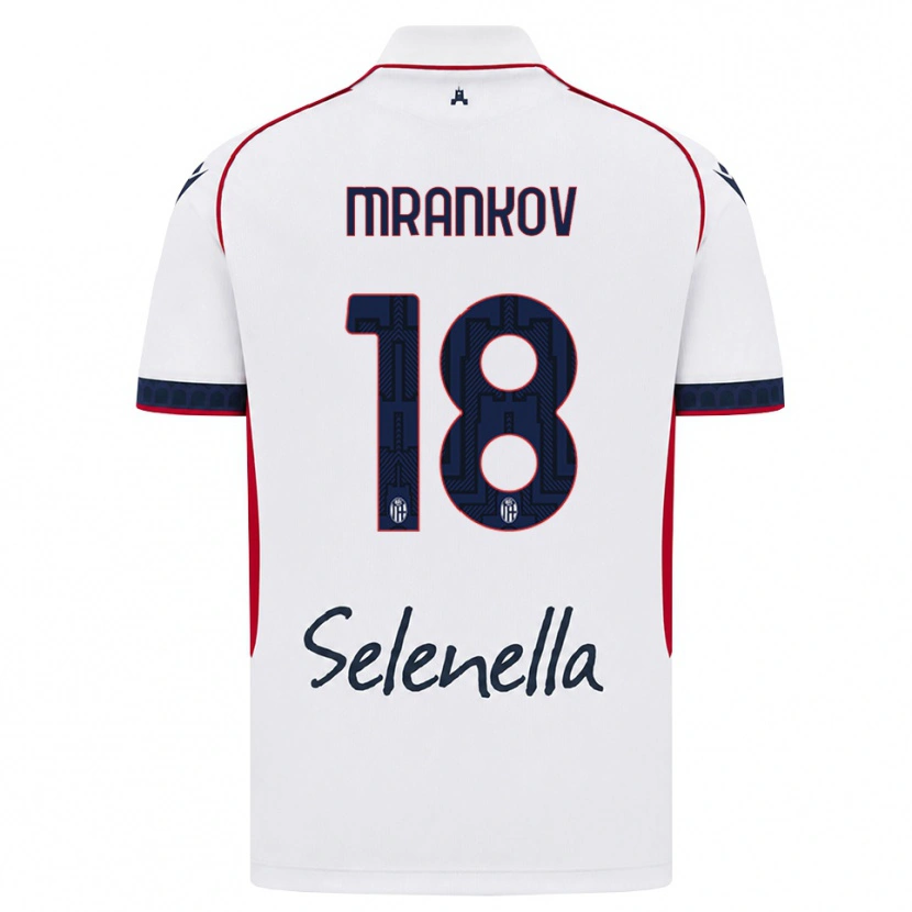 Danxen Kinder Dimitar Mrankov #18 Weiß Rot Königsblau Auswärtstrikot Trikot 2026/27 T-Shirt Schweiz
