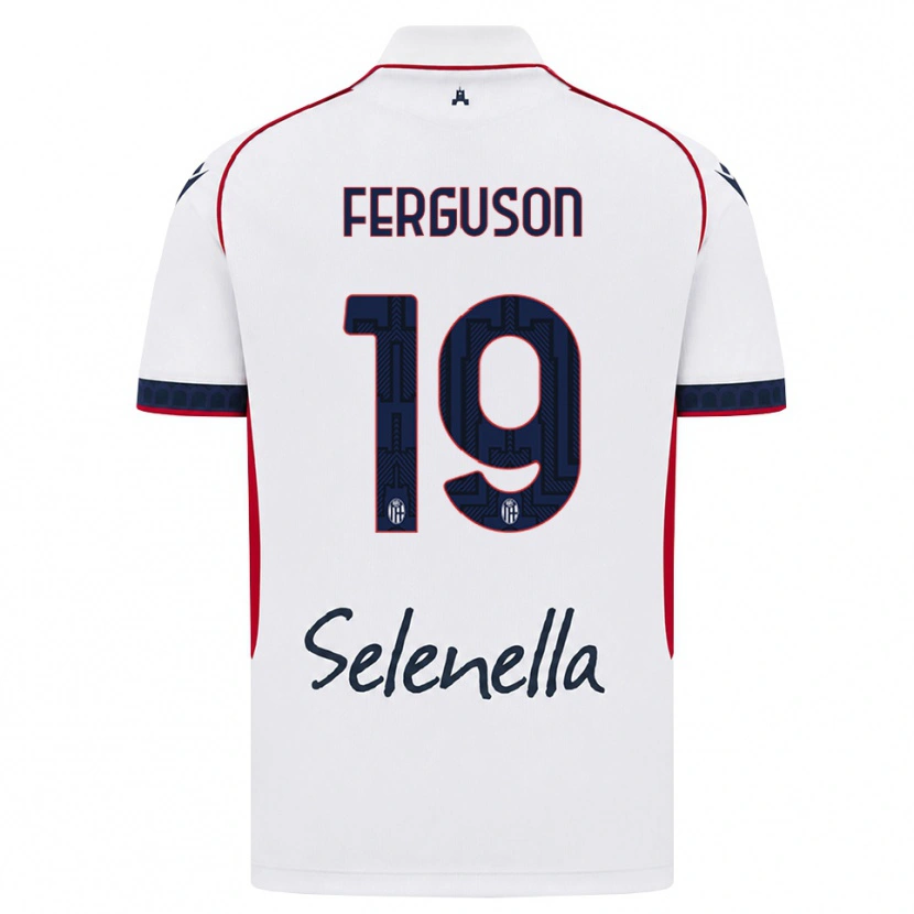 Danxen Kinder Lewis Ferguson #19 Weiß Rot Königsblau Auswärtstrikot Trikot 2026/27 T-Shirt Schweiz