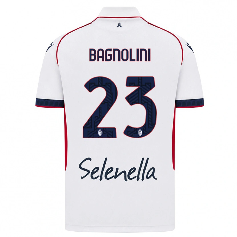 Danxen Kinder Nicola Bagnolini #23 Weiß Rot Königsblau Auswärtstrikot Trikot 2026/27 T-Shirt Schweiz