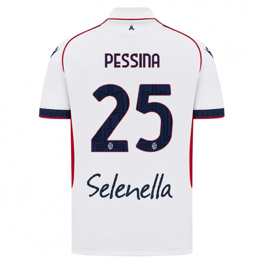 Danxen Kinder Massimo Pessina #25 Weiß Rot Königsblau Auswärtstrikot Trikot 2026/27 T-Shirt Schweiz