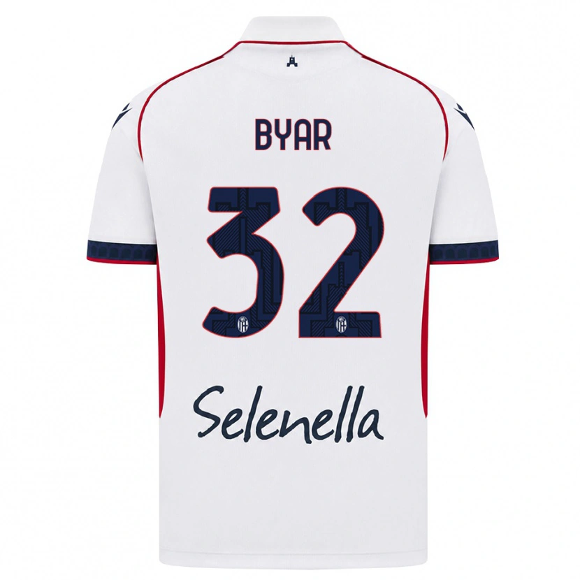 Danxen Kinder Naïm Byar #32 Weiß Rot Königsblau Auswärtstrikot Trikot 2026/27 T-Shirt Schweiz