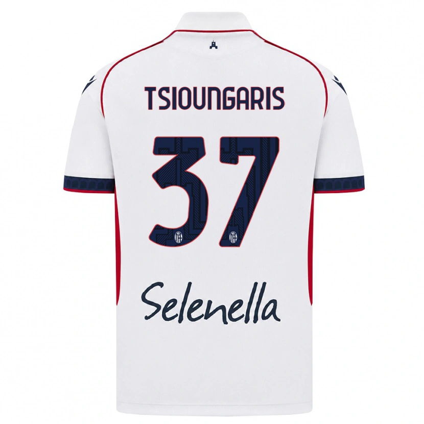 Danxen Kinder Theodoros Tsioungaris #37 Weiß Rot Königsblau Auswärtstrikot Trikot 2026/27 T-Shirt Schweiz