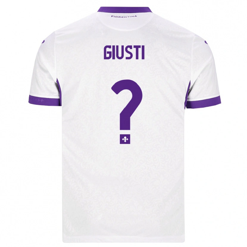 Danxen Kinder Edoardo Giusti #0 Weiß Lila Auswärtstrikot Trikot 2026/27 T-Shirt Schweiz