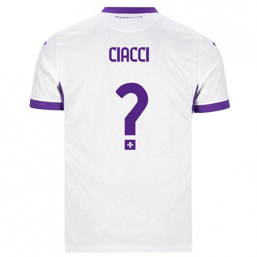 Danxen Kinder Niccolò Ciacci #0 Weiß Lila Auswärtstrikot Trikot 2026/27 T-Shirt Schweiz