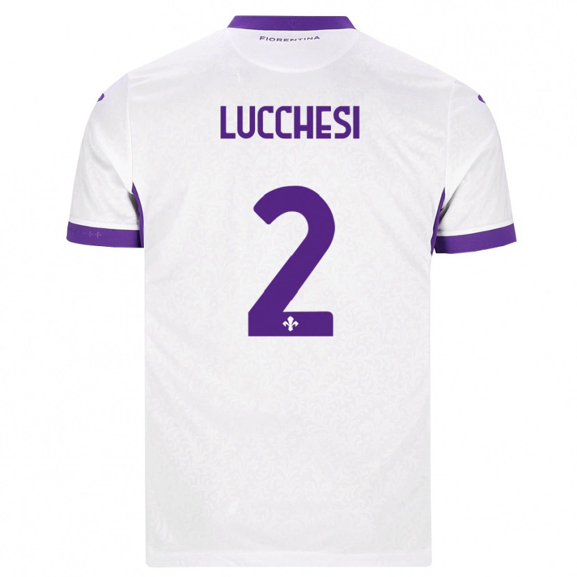 Danxen Kinder Andrea Lucchesi #2 Weiß Lila Auswärtstrikot Trikot 2026/27 T-Shirt Schweiz